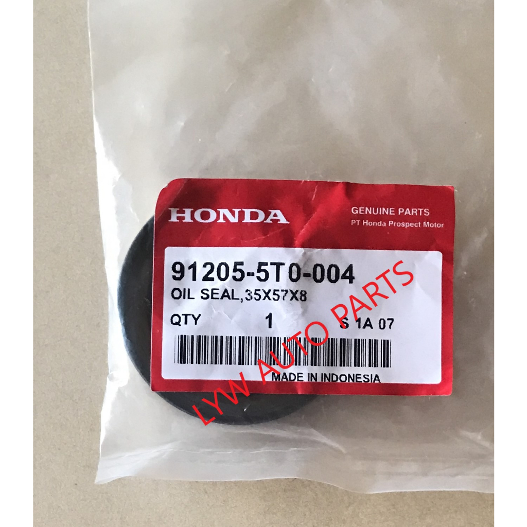 ซีลน้ํามันเพลาขับ ( 35*57*8 ) Honda BR-V / T9A / TEA 1.8 / HR-V / T5A 91205-5T0-004 (LH)