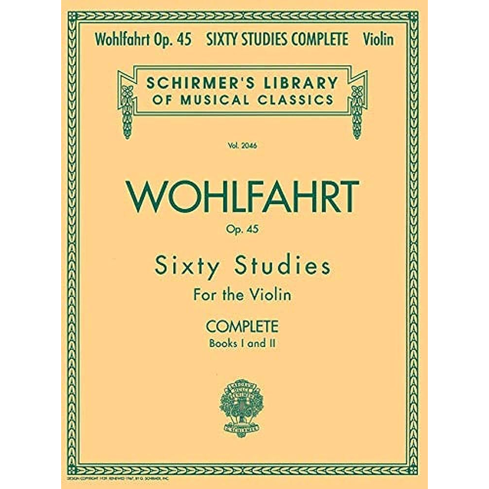 Wohlfahrt Op.45 Sixty Studies สําหรับไวโอลิน