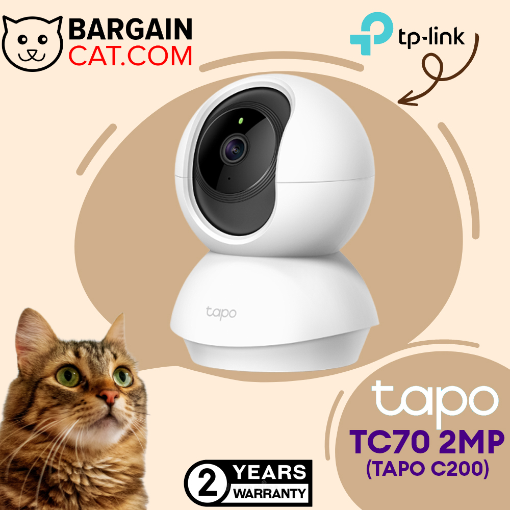 TP-Link Tapo TC70 / C200 1080P / C210 (3MP) Full HD Pan / Tilt Wireless WiFi Home Security การเฝ้าระ