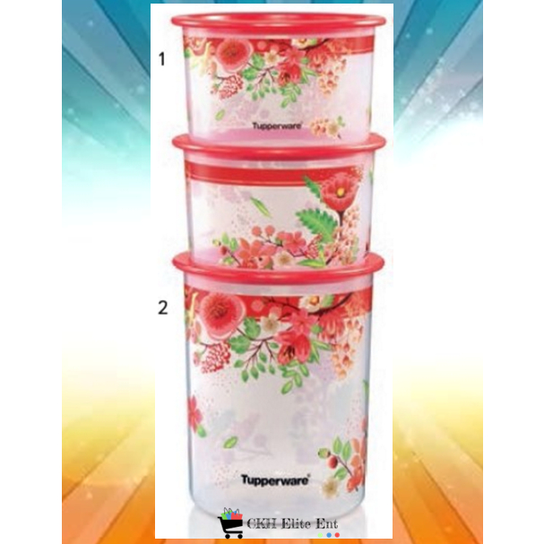 TUPPERWARE ชุดทัปเปอร์แวร์ Lucky Blooms One Touch (3 in 1)