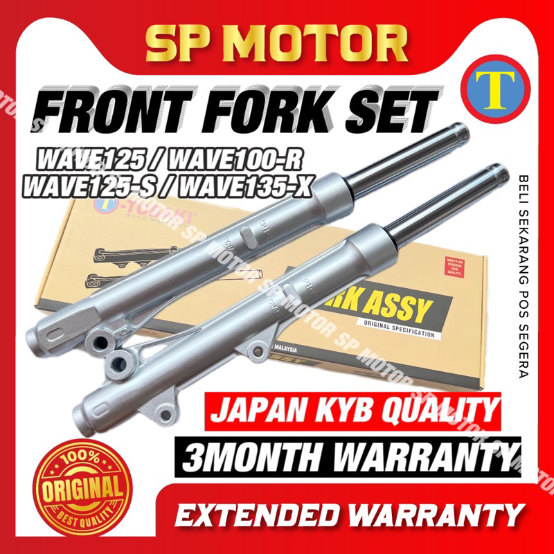 WAVE125 / WAVE100R ด้านหน้า FORK ASSY // DEPAN BATANG WAVE125S WAVE125 X WAVE125X WAVE125R WAVE125 W