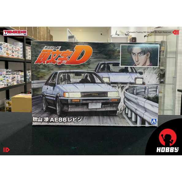 Aoshima Initial D Wataru Akiyama AE86 Levin (สเกล 1/24)