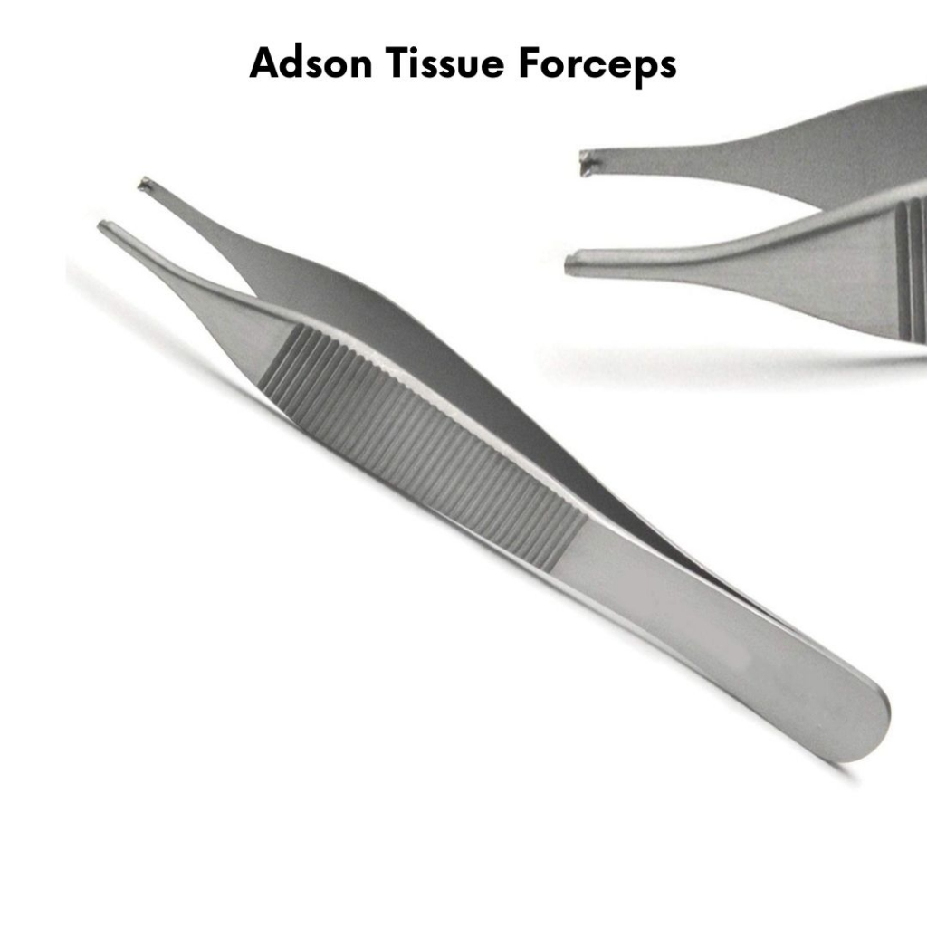 Adson Kocher เนื้อเยื่อคีมสแตนเลสผ่าตัด 12 ซม.Aantomic Tweezer ตรงทางการแพทย์ใช้ทันตกรรม Adson Force