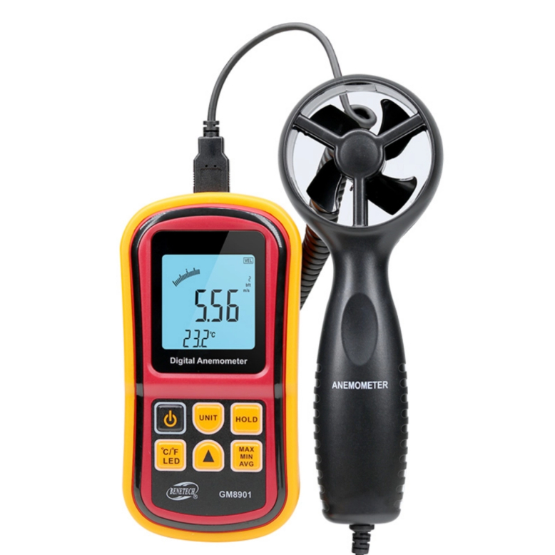 Benetech GM8901 เครื่องวัดความเร็วลมแบบดิจิตอล