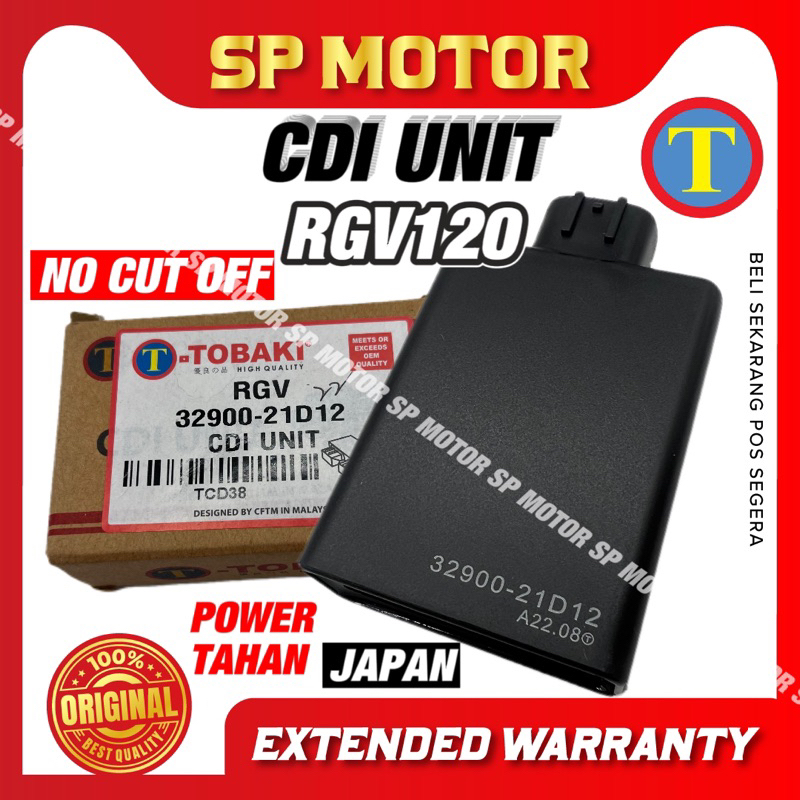 Suzuki Rgv RGV120 CDI Unit 100% TOBAKI [ ไม่ตัดปิด ] SUZUKI RGV 120 RGV120 RGV CDI COIL POWER API TO