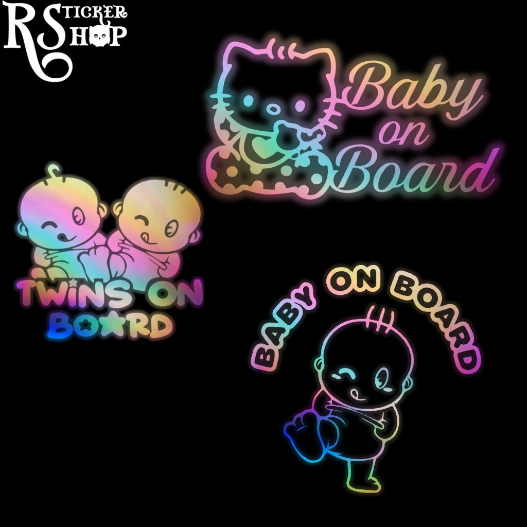 ป้ายเตือน Baby On Board Car Sticker Series / MBB 016 018 019