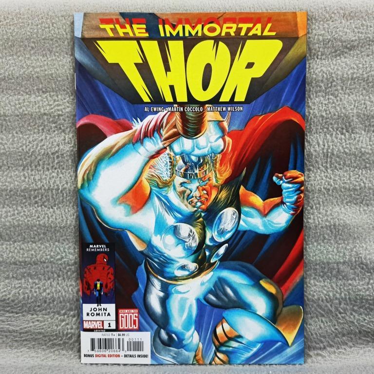 Immortal Thor 1 Alex Ross Cvr (Marvel Comics) Al Ewing, Martin Choccolo