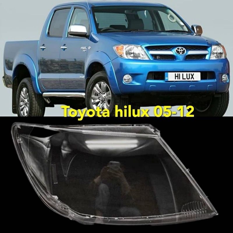 TOYOTA HILUX VIGO KUN25 2005-2011 HEADLAMP COVER HEADLIGHT COVER HEADLAMP LENS HEADLIGHT LENS (2 ชิ้