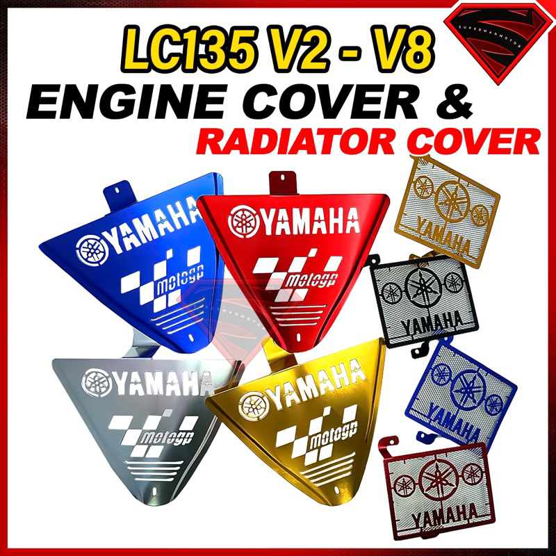 Lc135 V2-V7 V8 FI ENGINE COVER RADIATOR COVER COOLANT COVER COLANT NET LC 135 ALLOY ENGIN COVER LC 135