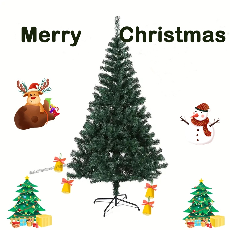 ต้นคริสต์มาสขนาด 240 ซม. 5FT/6FT/7FT ต้นคริสต์มาสหนาแน่นสามารถให้เป็นคริสต์มาสได้