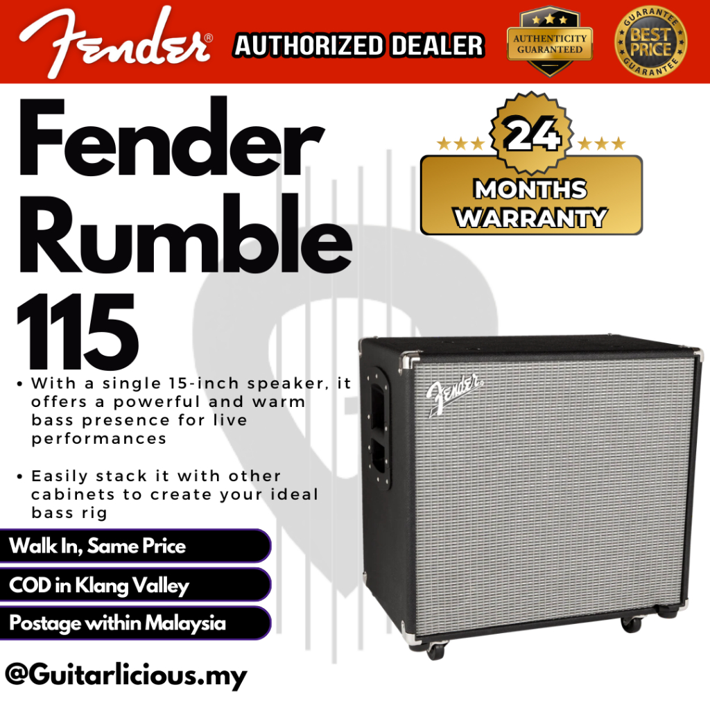 ตู้ต่อขยาย Fender Rumble 115 Bass V3 ( RUMble-115 / Rumble 115 )