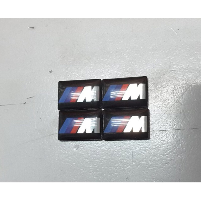 BMW ///M WHEEL RIM EMBLEM STICKER 1.8 x 1.1MM