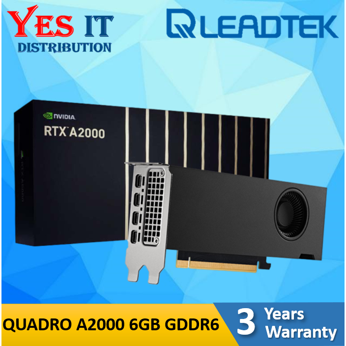 LEADTEK QUADRO NVIDIA RTX A1000 8GB / NVIDIA RTX A2000 12GB / NVIDIA RTX A4000 16GB กราฟิกการ์ด