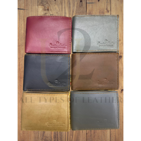 Leather [U-2] Wallet Men Premium Quality BiFold Smart Dompet Kulit Lembu