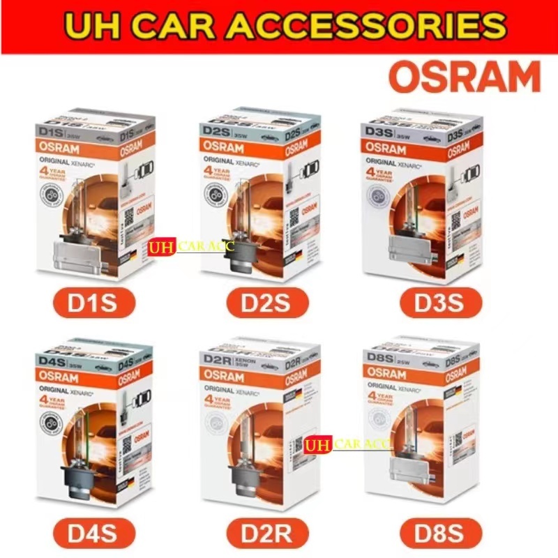 OSRAM XENARC HID 1 PC ทุกขนาด D1S D2S D3S D4S D2R D8S
