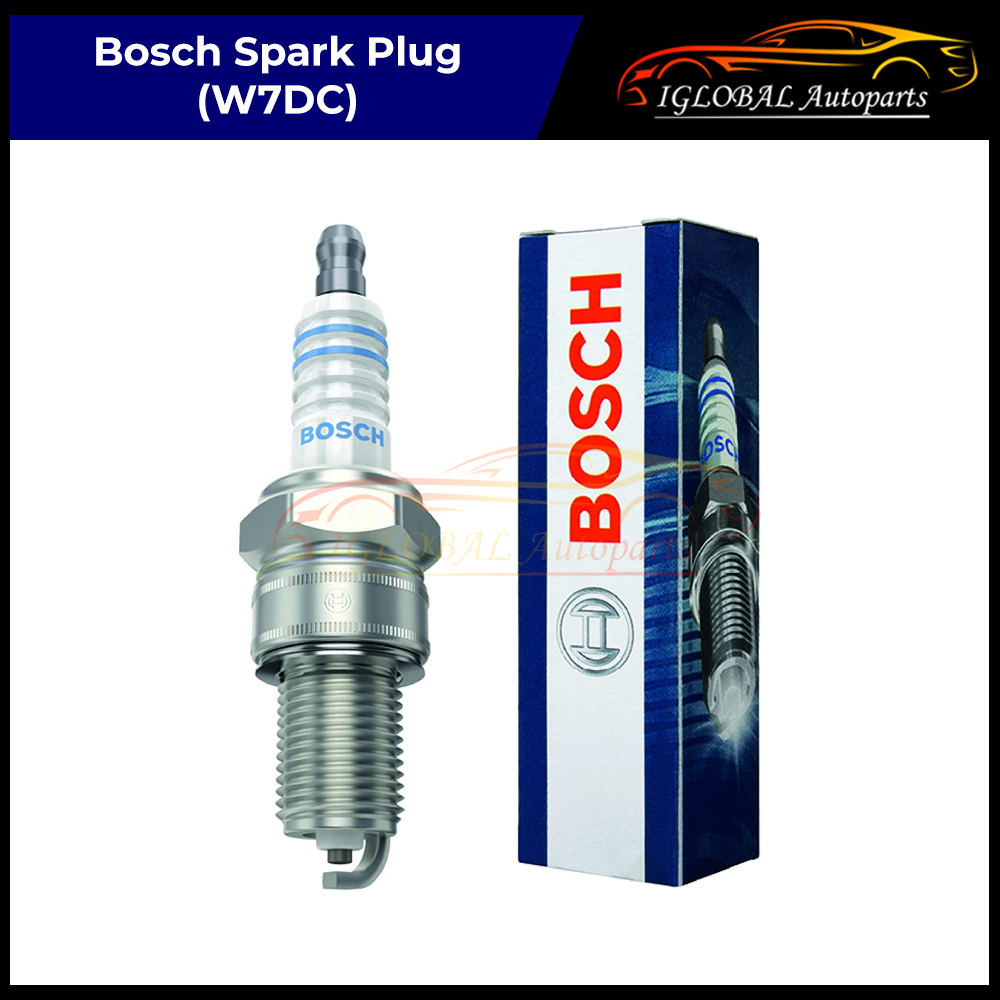 (4 ชิ้น) หัวเทียน Bosch W7DC - Proton Iswara, Wira, Satria / Perodua Kancil, Kelisa - 0241235755