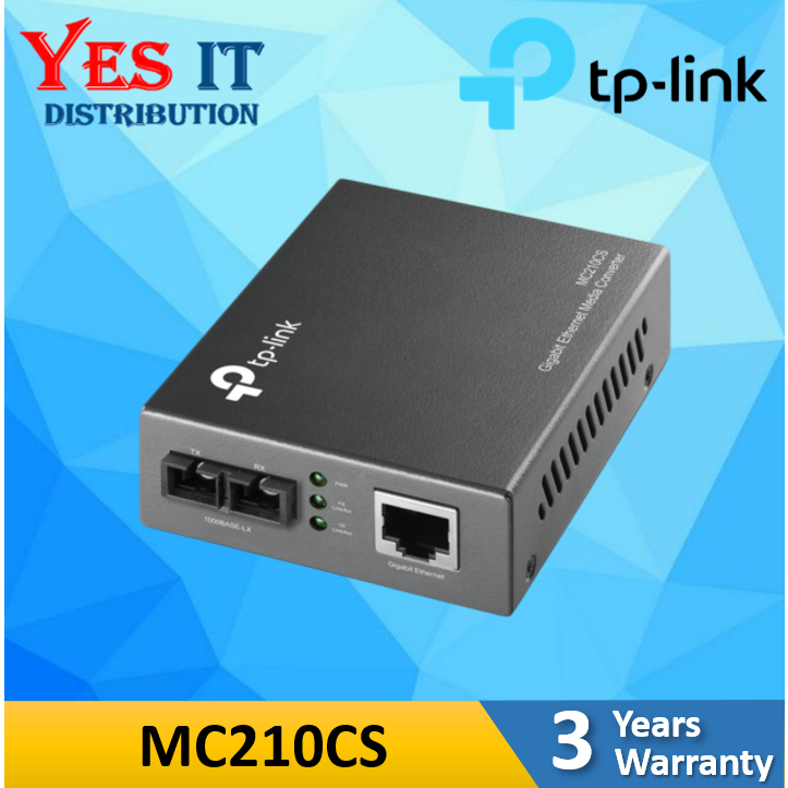 Tp-link TL-MC210CS Gigabit ตัวแปลงสื่อโหมดเดียว FO