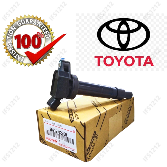 ใหม่คอยล์จุดระเบิดTOYOTA ESTIMA VELLFIRE CAMRY INNOVA HIACE FORTUNER LAND CRUISER ACV40 ACV50 PLUG 9
