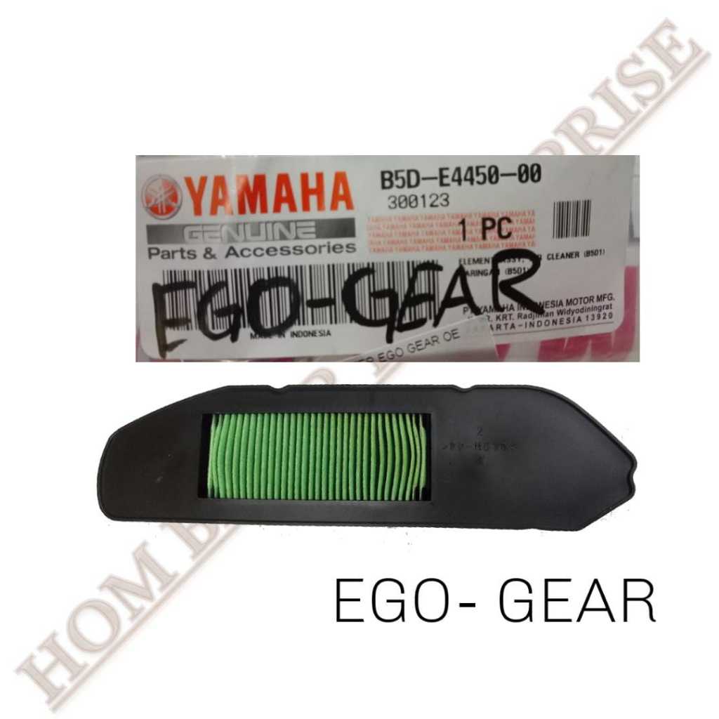 EGO GEAR AIR FILTER AIR CLEANER PENAPIS ANGIN B5D-E4450-00 100% YAMAHA