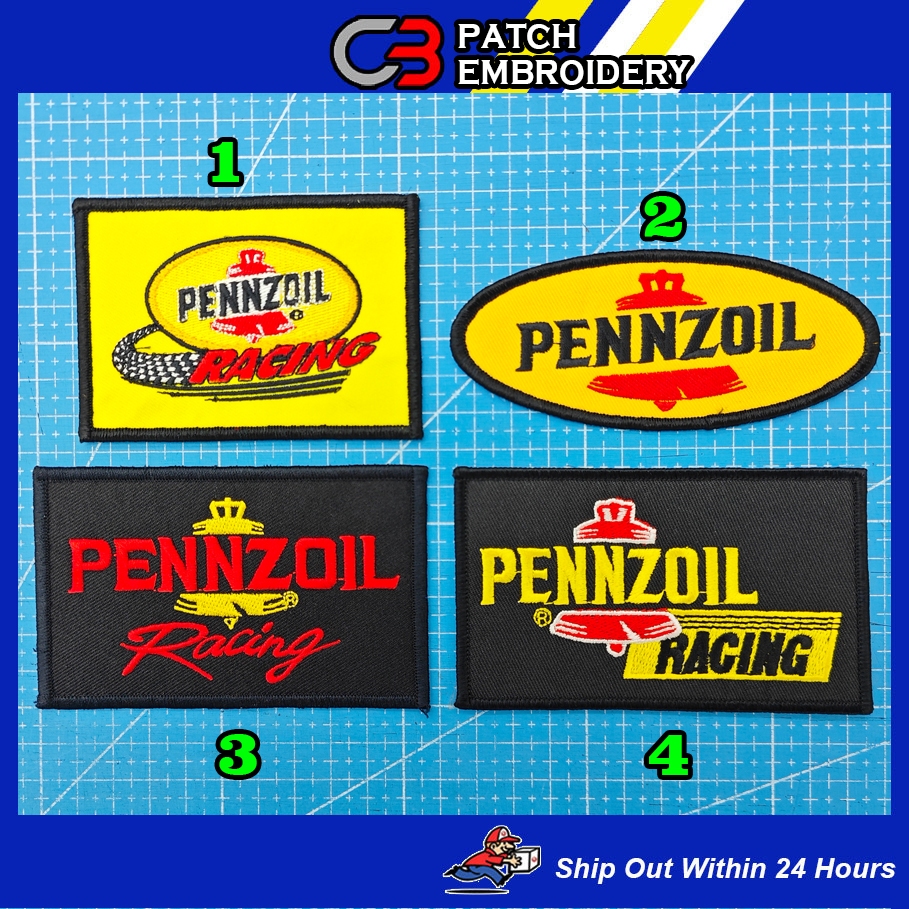 Pennzoil RACING EMBROIDERY PATCHES SULAM / PC72