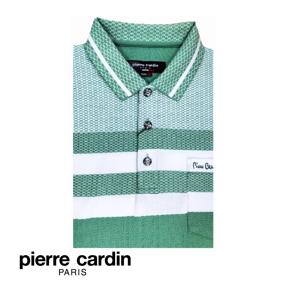 Pierre Cardin เสื้อยืดโปโล แขนสั้น ย้อมสี พร้อมกระเป๋า สําหรับผู้ชาย LT.GREEN ( W3514F-11398)