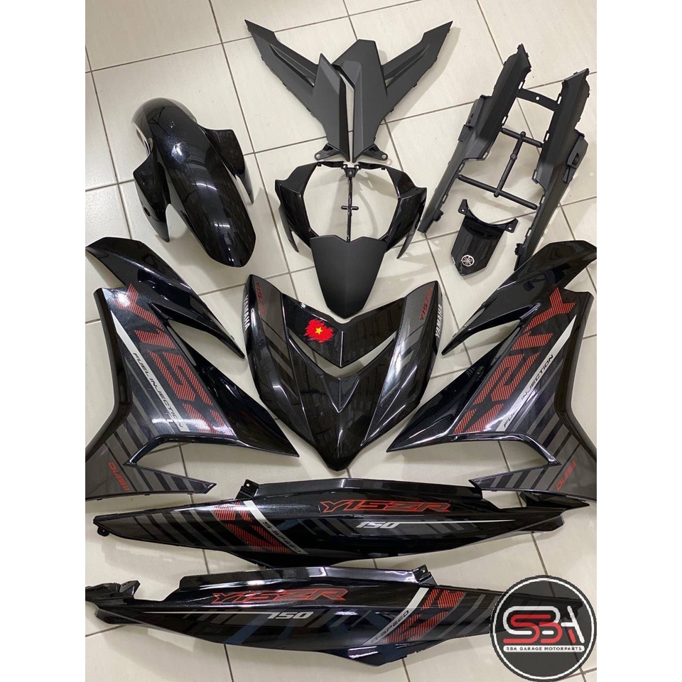 ฝาครอบ Y15ZR V1 V2 HITAM FIRST EDITION BATMAN VIETAM 008 BODYSET Y15ZR Y15 YSUKU V1 V2 DOCTOR TANAM