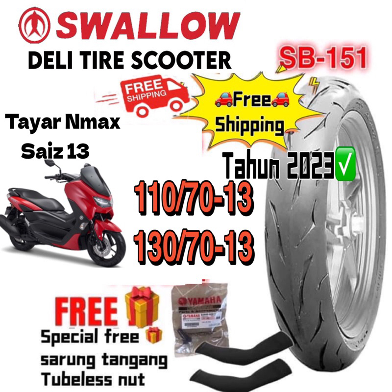 Swallow Nmax tayar SB151 110/70-13,130/70-13