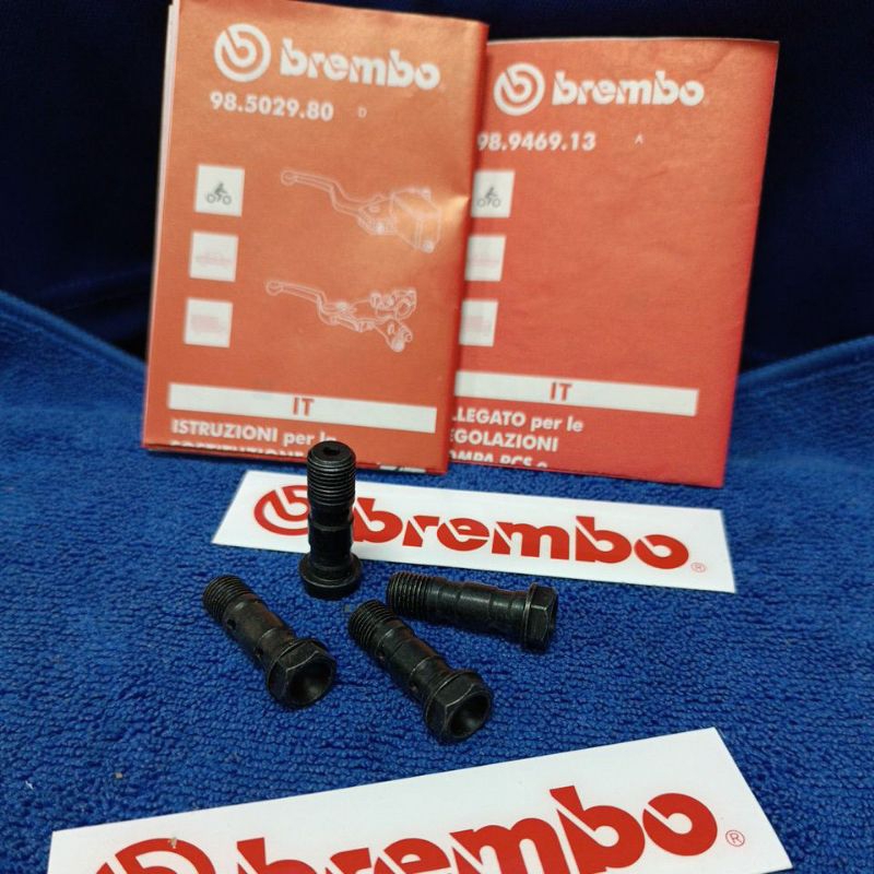 Brembo brek banjo skru thread halus สายคู่ brembo italy part