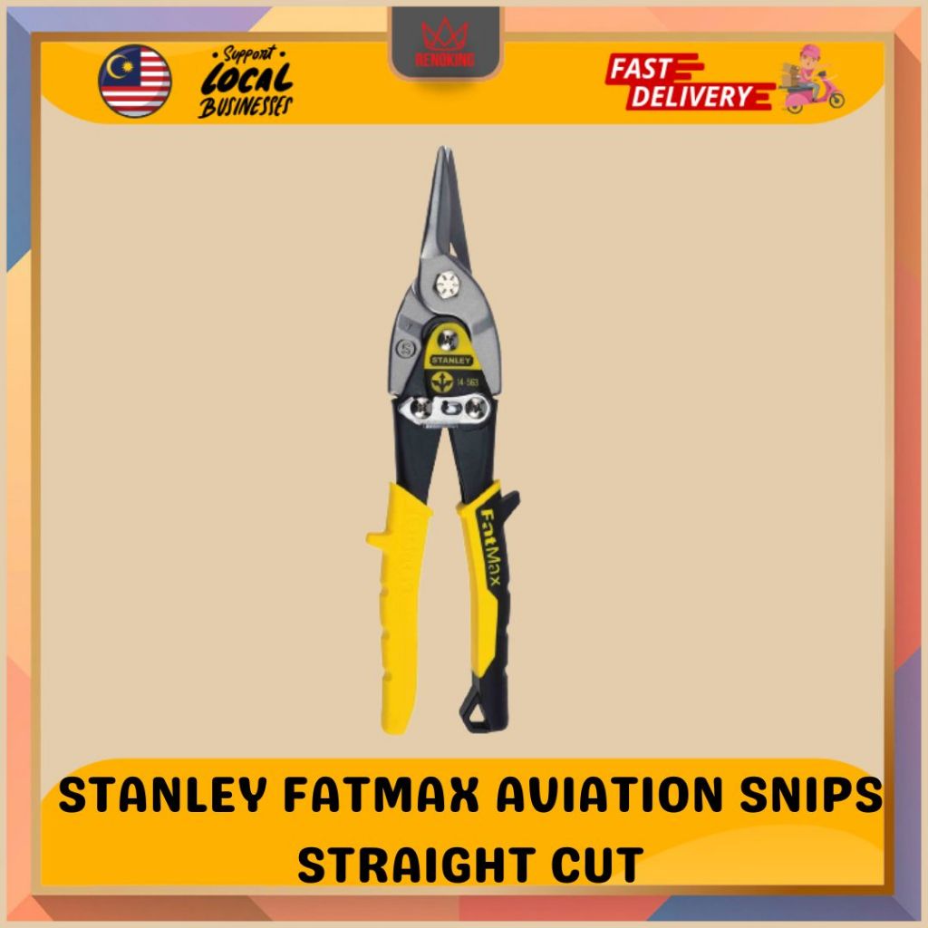 Stanley FATMAX Straight Cut Compound Action Aviation Snips