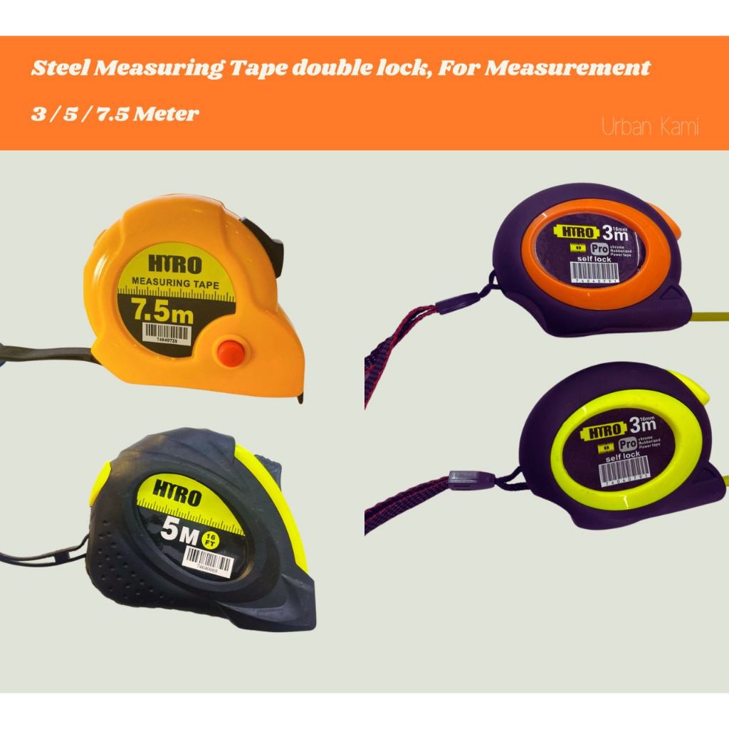 สายวัด Auto Lock / Pengukur (3m/5m/7.5m)卷尺