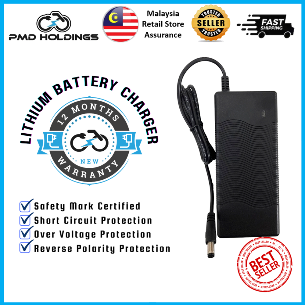 [รับประกัน 12 เดือน] 29.4V 2A / 42V 1.5A เครื่องชาร์จแบตเตอรี่สําหรับ 24V 36V สกู๊ตเตอร์ไฟฟ้า CarboA