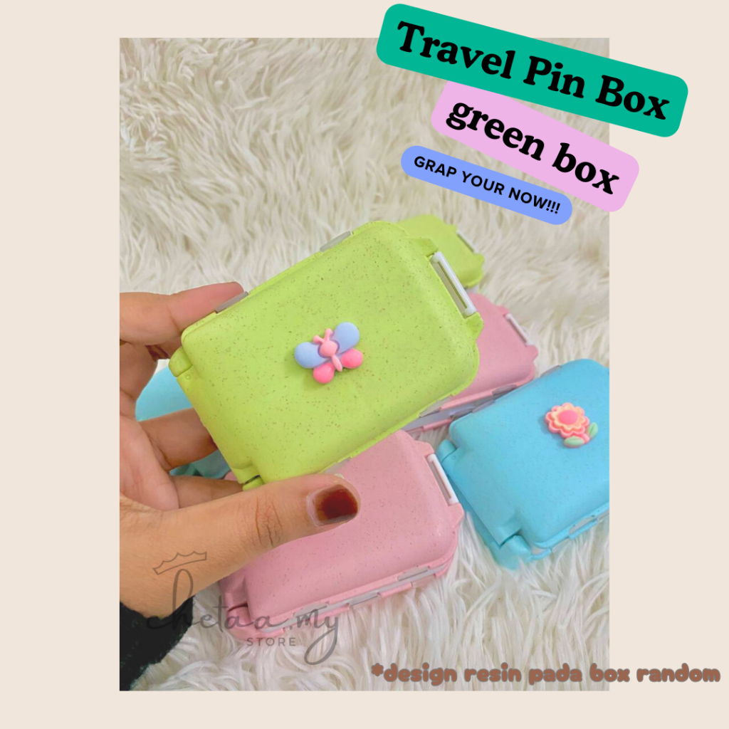 Travel Pin Box Travel Pin Kit Budget Pin Box Baby เข็มกลัด Kit Box