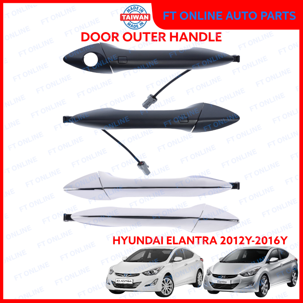 Hyundai ELANTRA 2012-2016 MD มือจับประตูด้านนอก พร้อมเซนเซอร์ฝาครอบกุญแจ 2013 2014 2015
