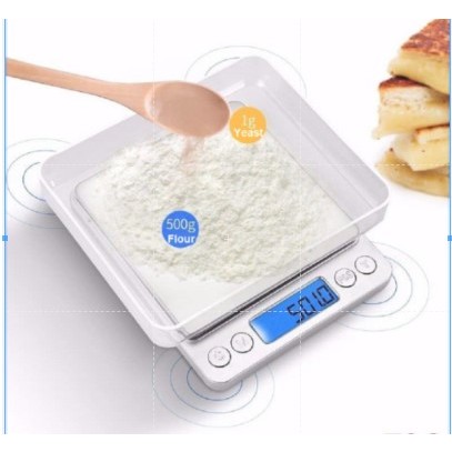 I-2000 3000g x 0.1g เครื่องชั่งอิเล็กทรอนิกส์ดิจิตอล LCD