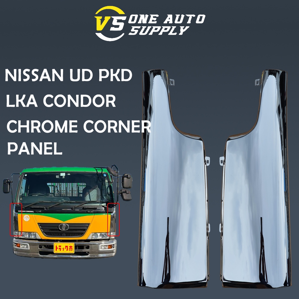 NISSAN UD PKD211 LKA211 CONDOR CHROME CORNER PANEL SET