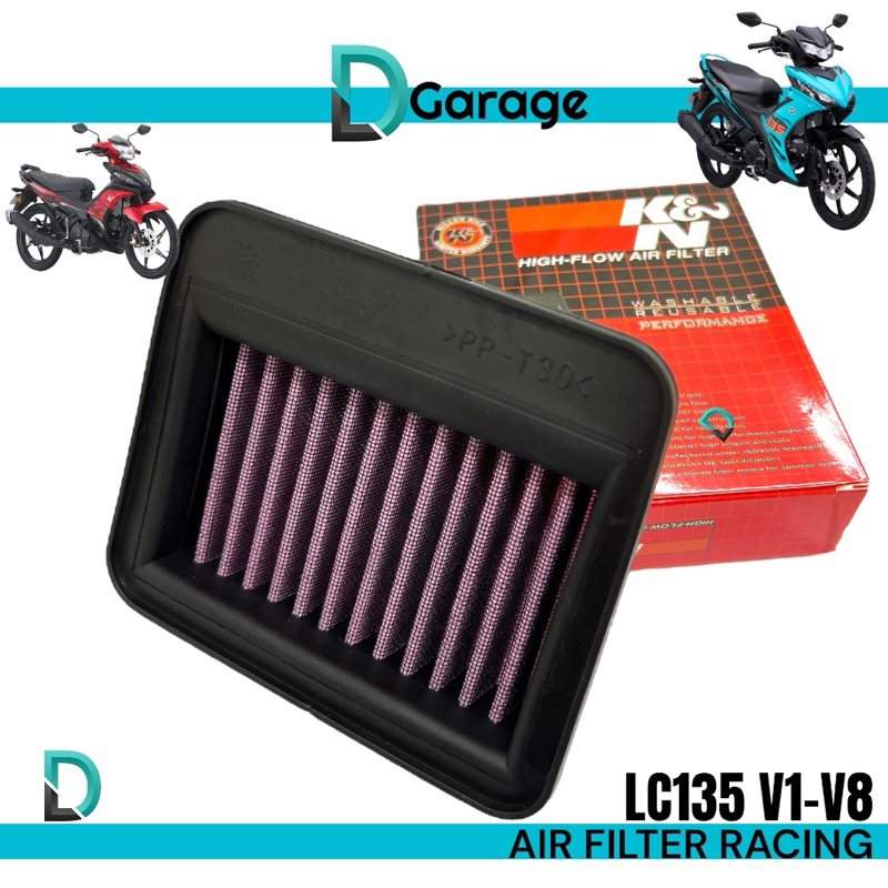K&N HIGH FLOW RACING AIR FILTER LC135 V1 V2 V3 V4 V5 V6 V7 135LCFI LC V8