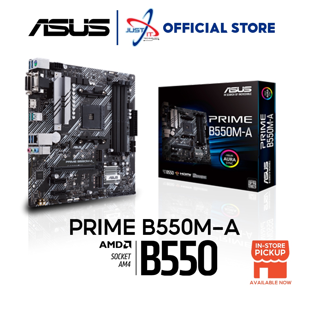 Asus Prime B550M-A Am4 เมนบอร ์ ด Combo RYZEN 5 5600G / 5600GT / 5500GT / 5500 / 5600 / 5600X / 5700X / 5800X / 5900X