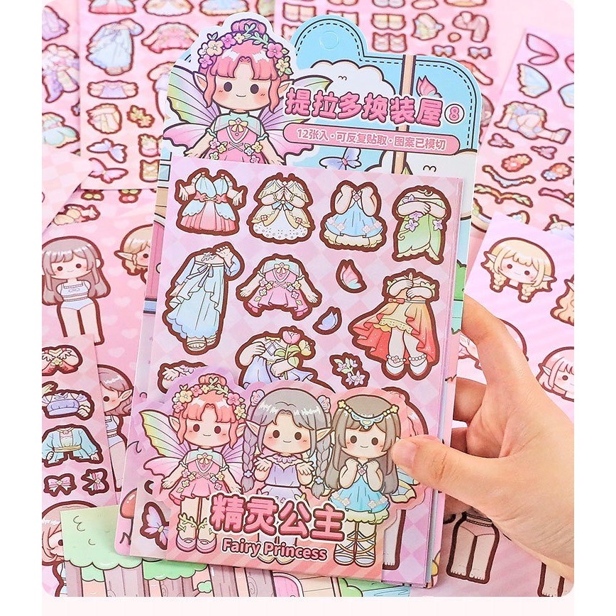 Telado Dodojom Daily Custom Fashion Sticker Book 爱拉多多多层 Nurse อเนกประสงค์น่ารัก贴纸