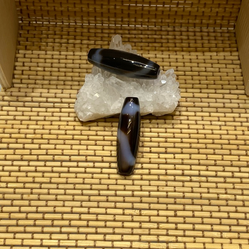 [CRYSTAL CRYSTAL] [Dzi Bead DZI] [คุณภาพสูง] ลูกปัด Dzi งูขาว DZI