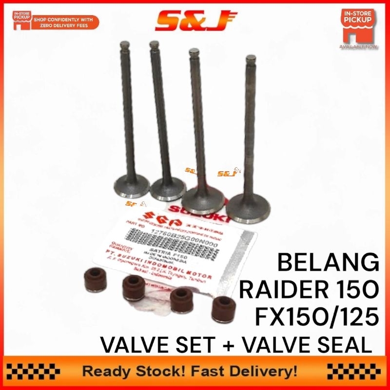 Suzuki BELANG R FXR150 RAIDER 150 ชุดวาล์วใน EX ซีลวาล์ว STEM