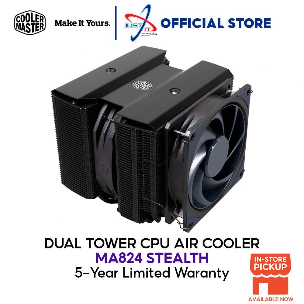 Cooler MASTER MA824 เครื่องทําความเย็น CPU MAM-D8PN-318PK-R1