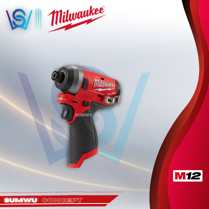 MILWAUKEE M12 FUEL GEN III SUB-COMPACT 1/4′′ IMPACT DRIVER M12 FID2-0