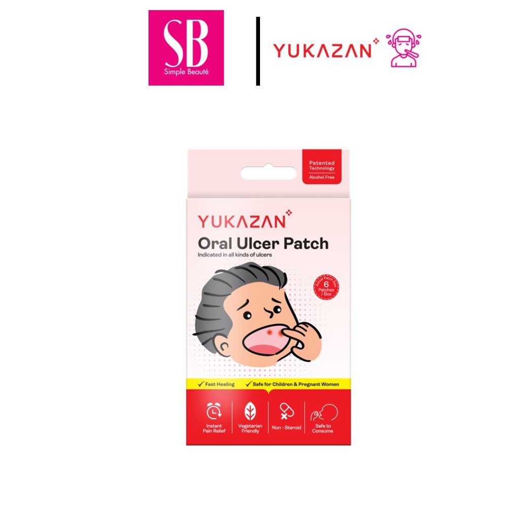 Yukazan Oral Ulcer Patch (6 ชิ้น) - สําหรับแผลในช่องปากและแคนเกอร์ทุกชนิด