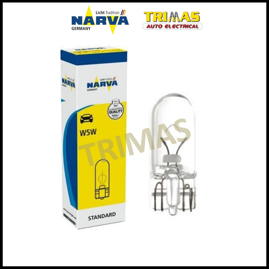 17177 Narva Wedge Bulb W5W 12V Proton Dashboard Meter Bulb W2.1X9.5D (1PC)