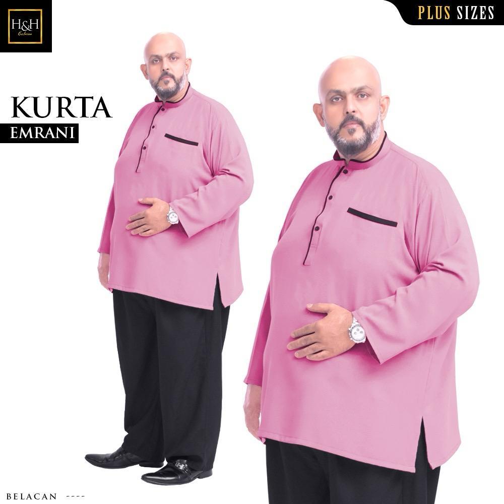 พลัสไซส์ ✯ Kurta Emrani หรูหราสําหรับผู้ชายมุสลิม โดย AL MAKKAH Exclusive
