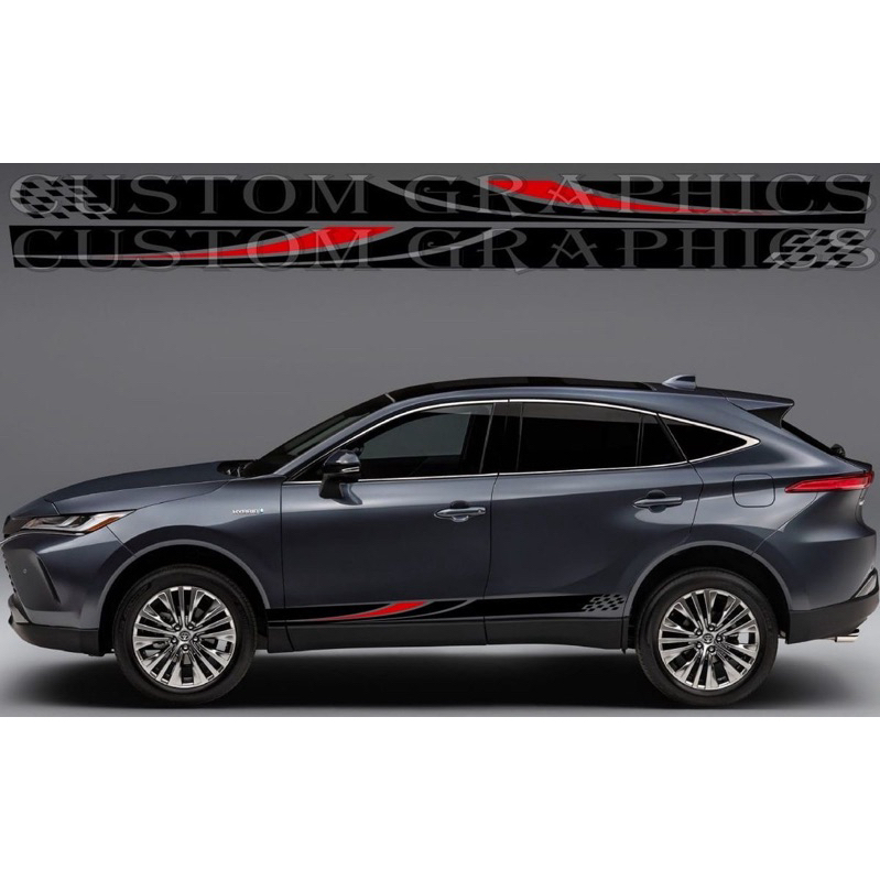 K689 Exclusive Flag 2X ประตูด้านข้างไวนิล Decal สติกเกอร์กราฟิก