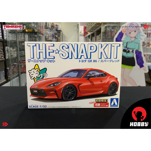 Aoshima The Snap Kit Toyota GR 86 (Spark Red) (สเกล 1/32)