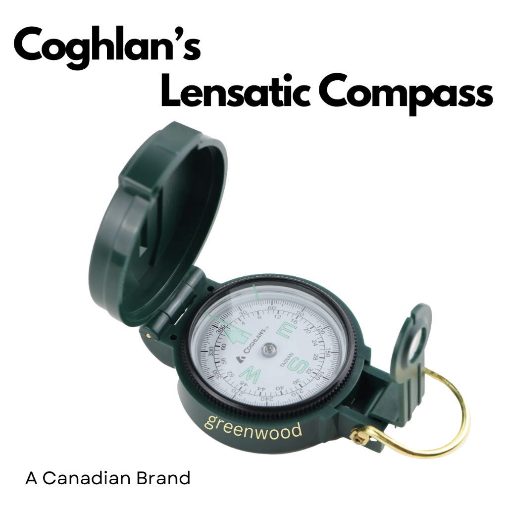 COGHLAN'S Lensatic Compass | เข็มทิศพับ เดินป่า แคมป์ปิ้ง นำทาง GREENWOOD
