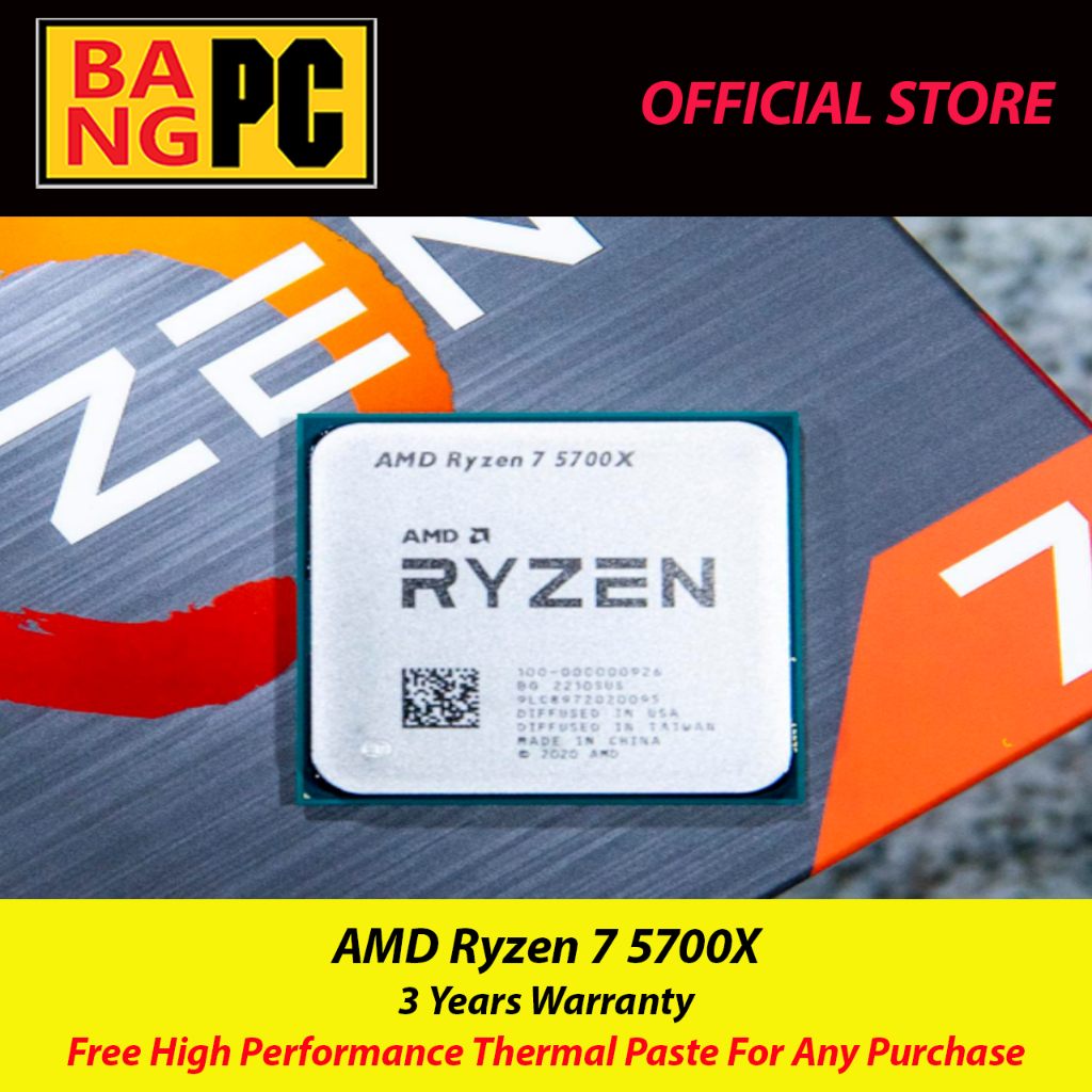 Amd Ryzen 7 5700x(R7 5700x) CPU+ GIGABYTE / MSI B550M/B450M AORUS ELITE / MORTAR MAX เมนบอร์ดคอมโบแพ็กเกจ