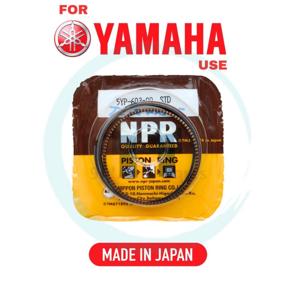 มอเตอร์ YAMAHA LC135 LC 135 135LC 135 LC NOUVO LC 135 NOUVOLC 135 PISTON RING STANDARD NPR JAPAN RIN